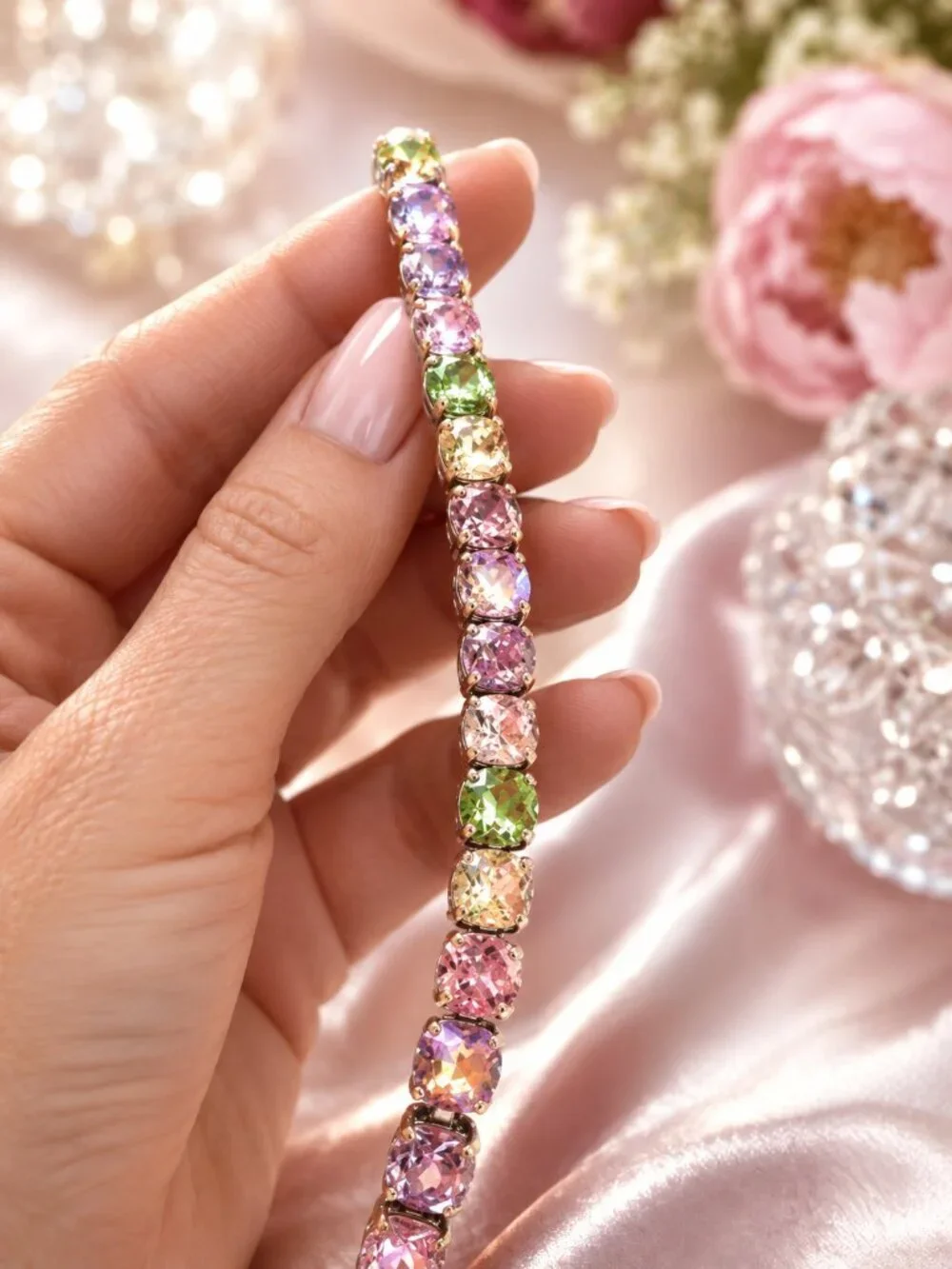 Park Lane DAYDREAM Baby Signature Impression Tennis Bracelet Ltd Ed Pastel